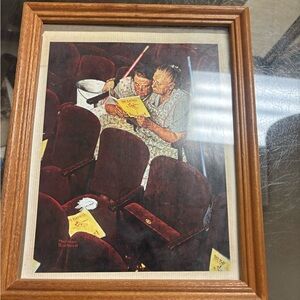Vintage Norman Rockwell Art Print”Charwoman in Theater”
